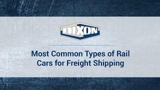 Most Common Types of Rail Cars for Freight Shipping