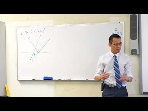 Solving Absolute Value Equation Example 3x + 2 = |2x - 1|