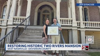Tennessee Historical Commission awards Friends of Two Rivers certificate of merit for restoring Two