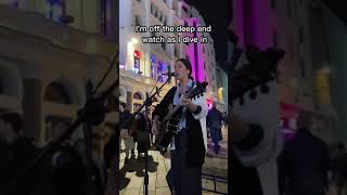🫠 I did it #busking #highnotes #busker #singer #singing #leicestersquare #centrallondon #shallow
