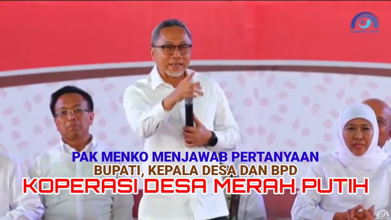 Pak Menko Pangan Menjawab Pertanyaan Bupati, Kepala Desa dan BPD tentang Koperasi Desa Merah Putih