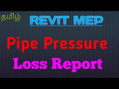 MEP - PLUMBING Pipe Pressure Loss Report | Warnings | cap open ends ...