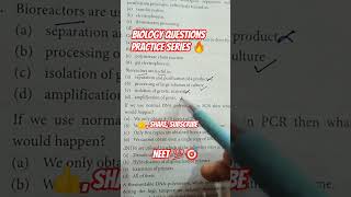 #biology questions practice #ncert#neet 💯🎯#cuet#trending shorts 💯