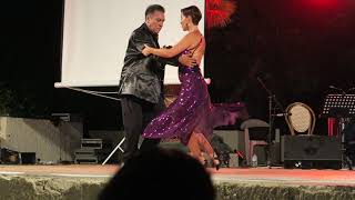 Mariano Chicho Frumboli &amp; Juana Sepulveda at A Los Amigos Tango Festival, Rythymno, Crete, 2021 2