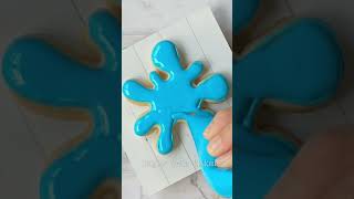 Decorated sugar cookie water splash! #cookie #customcookies #cookiedecorating #bake