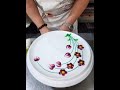 Large Circle Decoration Painting Process Learning to Paint from Scratch