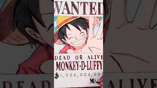 draw luffy (wanted poster) #luffy #sketch #sketching #onepiece #monkeydluffy