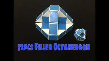 How To Make Filled Octahedron With 72 pcs Snake Puzzle or Smiggle Snake