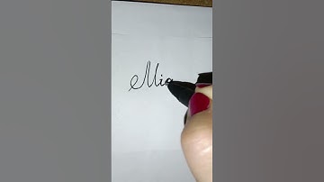 Mia... Names... English cursive handwriting calligraphy   #english #handwriting #words #shorts