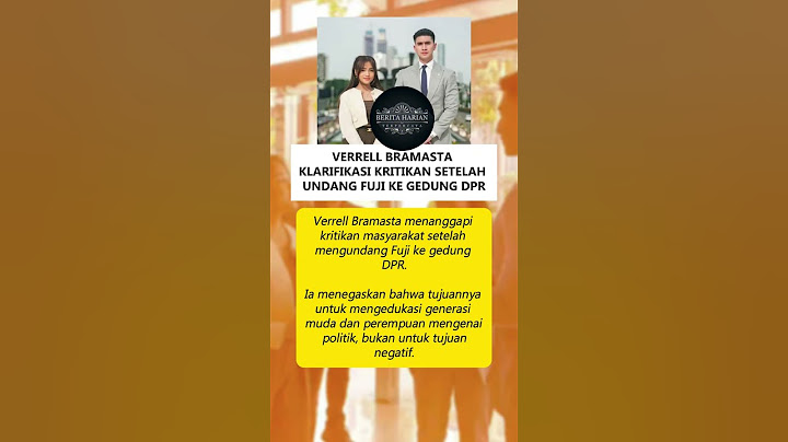 Verrell Bramasta Respons Kritik Soal Undangan Fuji ke Gedung DPR