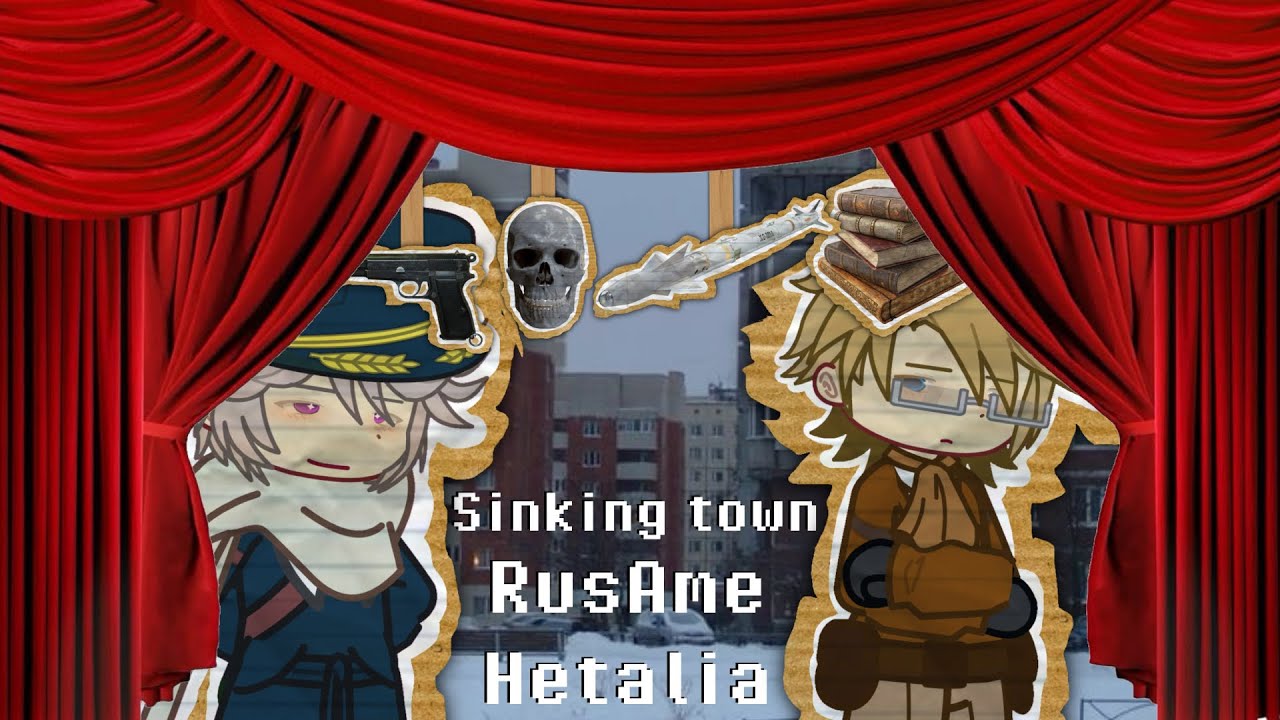. ꒰ 🦴  .  Sinking Town Ivan Braginsky + Alfred F Jones || Cold War || Hetalia ꒱