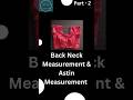 Back Neck Measurement & Astin #truedialogue  #shorts #blouse#new