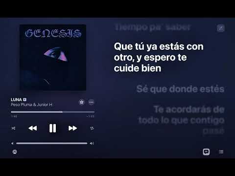 Peso Pluma & Junior H - LUNA (LETRA/LYRIC)