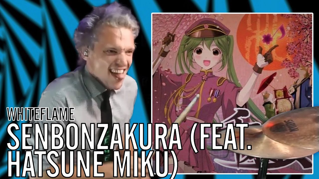 WhiteFlame - Senbonzakura (feat. Hatsune Miku) | Office Drummer [First Time Hearing]