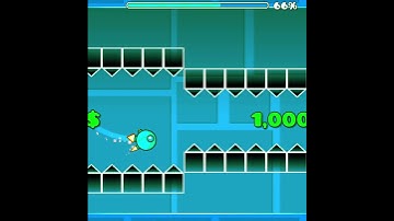 Swing Copter In Geometry Dash (Cash Challenge In Geometry Dash) [Geometry Dash Short]