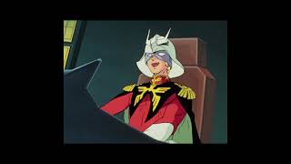 Char Aznable giving Amuro Ray some encouragement