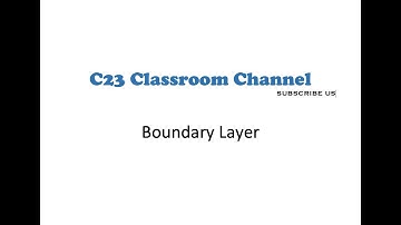 Boundary Layer Lecture Note 03