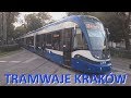Tramwaje w Krakowie/Trams in Krakow (Poland).