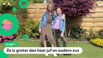 Rosalie (9) wordt door een zeldzame aandoening superlang