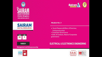 Lecture video 5 18EE51 Module 3 Corporate Governance  Malini k v