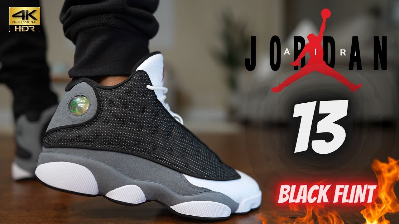 Jordan 13 Black Flint Detailed Review & On Feet W Lace Swaps!! - Youtube