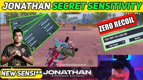 JONATHAN NEW SENSITIVITY 2023🔥 WITH SENSI**CODE | COMPETITIVE PLAYER BEST SENSITIVITY SETTINGS