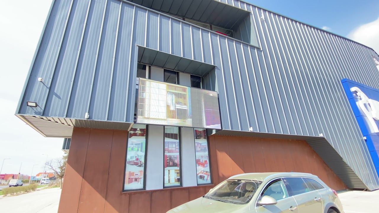 Ledfal gyártás , LED videófal gyártás : Ledtrio Kft P8 ledfal erős napsütésben 87% -os fényerőn