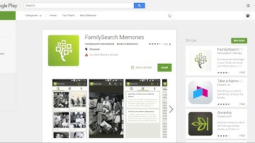 Introduction to Family Search Memories MOBILE App