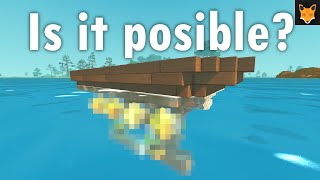 Thrusterless, Glitchless, AND Vanilla boat?