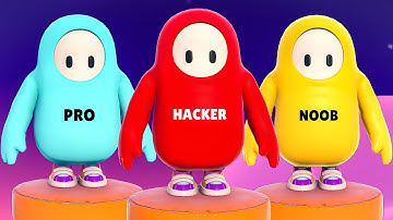 Fall Guys PRO vs HACKER vs NOOB Who
