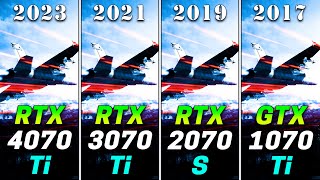 RTX 4070 Ti 12GB vs RTX 3070 Ti 8GB vs RTX 2070 SUPER 8GB vs GTX 1070 Ti 8GB | PC Gaming Tested