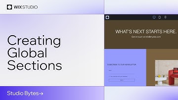 Design a reusable banner with Global Sections | Wix Studio