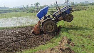 हमारे खेत में swaraj 735 Fe 0 fas गया ट्रैक्टर | Swaraj Tractor || Swaraj king || powerful tractor