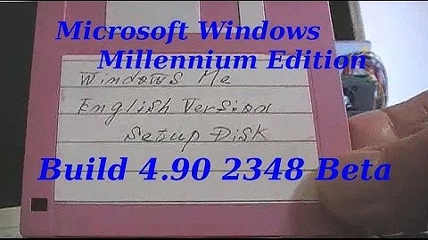 Microsoft Windows Millennium Edition [Build 4.90.2348 Beta]