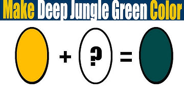 How To Make Deep Jungle Green Color  What Color Mixing To Make Deep Jungle Green
