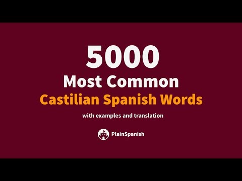 [76-100] 5000 Most Common Castilian Spanish Words ~ PlainSpanish.com