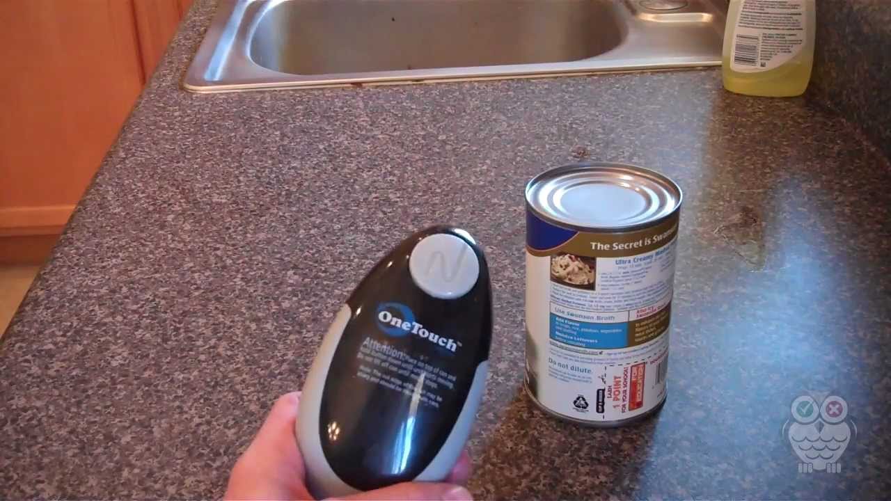 Kratax One Touch Can Opener: Auto Stop When Finished, Ergonomic