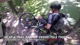 My friend fell twice on his bike at Alafia trail Florida