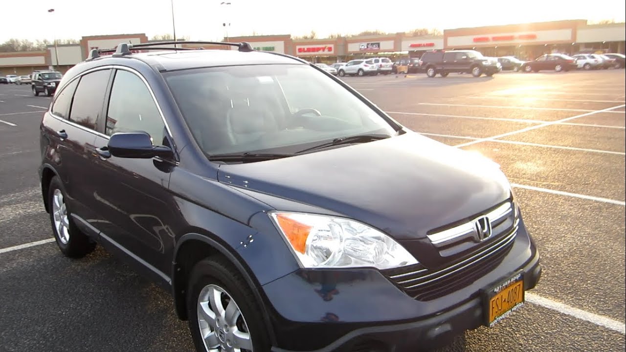 2008 Honda CR-V EX-L AWD Navi Startup, Engine, Full Tour & Review - YouTube