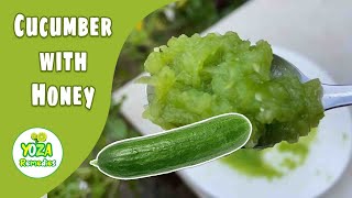 Recipe For Skin - Mixed Cucumber with Honey To Get soft Skin naturally | YOZA Remedies screenshot 5