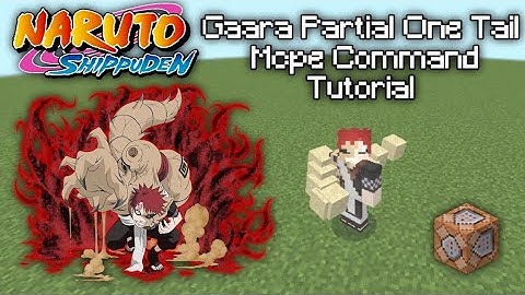 [Gaara Partial One Tail] Naruto Mcpe Command Tutorial 