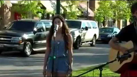 Elizabeth Landis singing at park (raw footage)