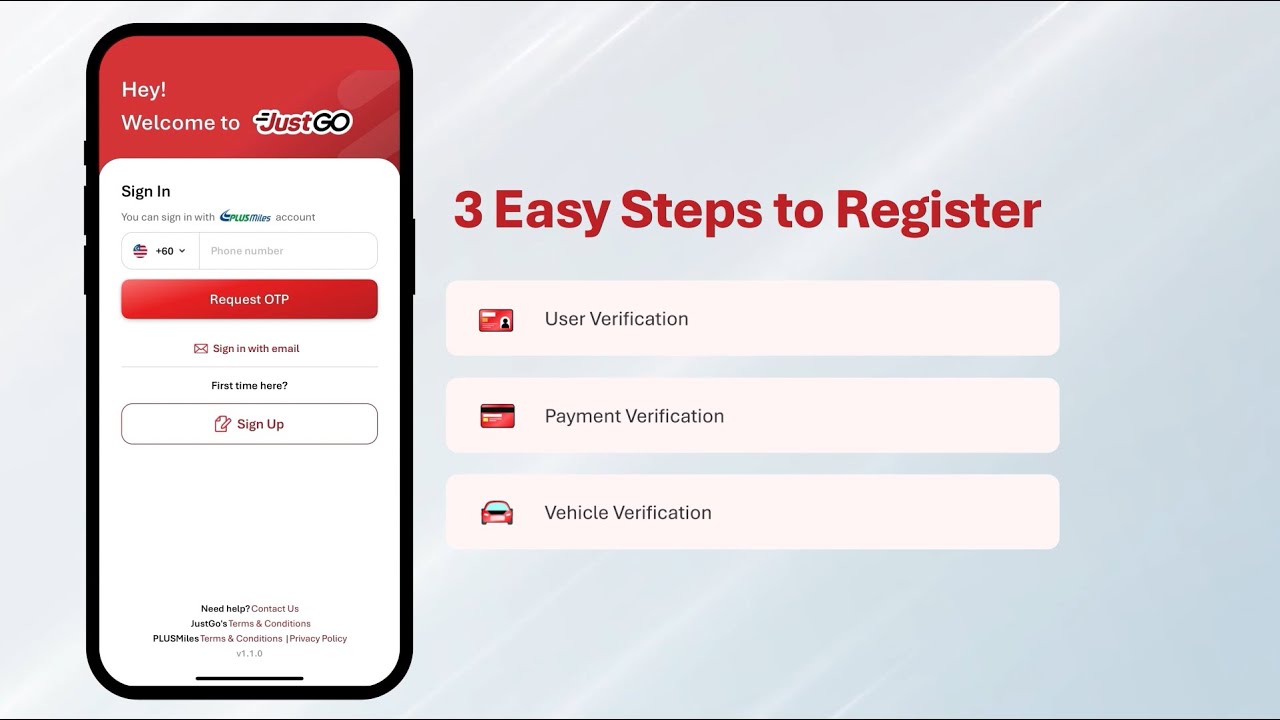 How To Register JustGO