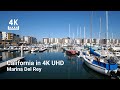 【4K】Day Walk 🚶🏽‍♂️| Marina Del Rey Yachts | California | ASMR 🎧  Binaural Sound
