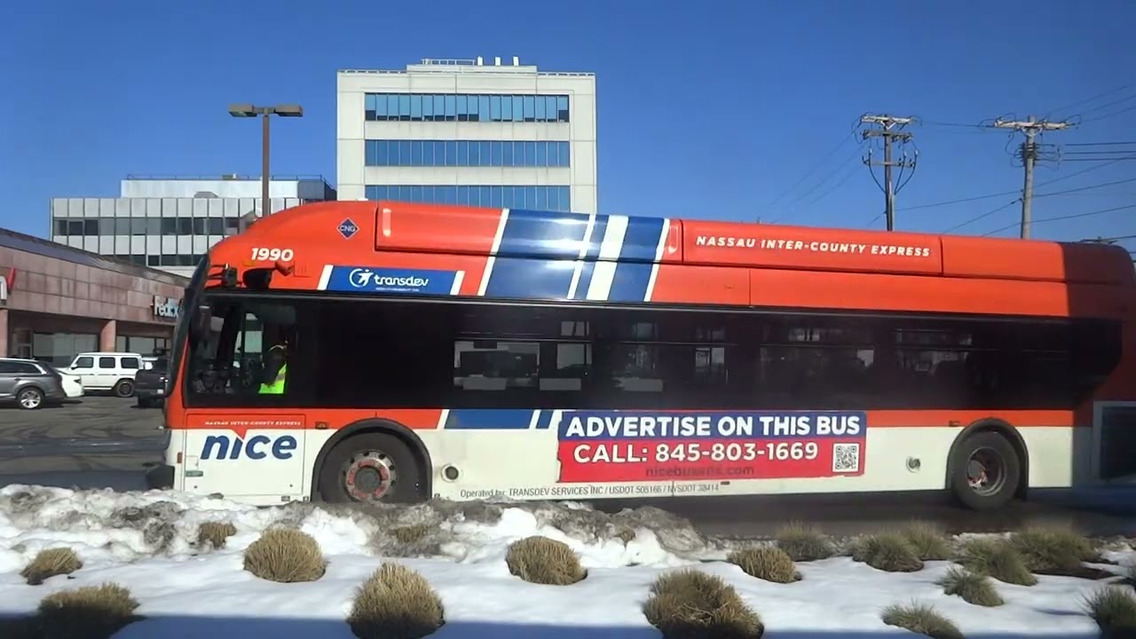 On-board Nassau Inter-County Express New Flyer XN40 