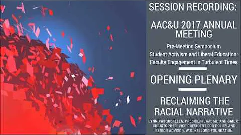 Pre-Meeting Symposium Opening Plenary: Reclaiming the Racial Narrative