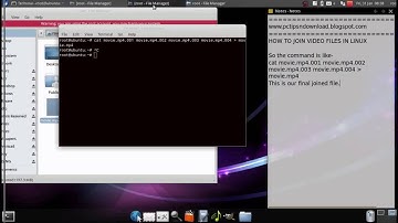 How to join splitted file or avi video through linux terminal