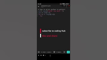 printing "python" in pattern || programming || python