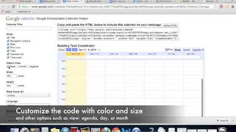 Weebly - Embedding a Google Calendar on a Weebly Website