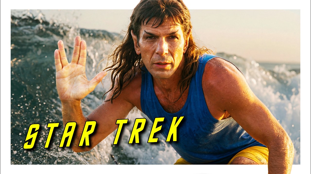 Star Trek Surf - We're Surf Trekkin' USA! | AI Surf Rock Parody Music Video
